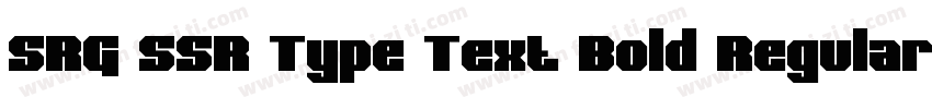 SRG SSR Type Text Bold Regular字体转换